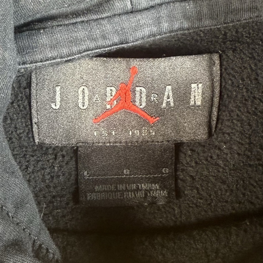 Nike Air Jordan Jumpman Hoodie Men's Large Sweatshirt Cheetah Logo Pullover - Picture 5 of 8